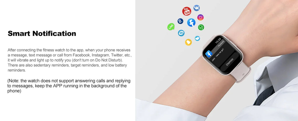 Smart Fitness Watch For Men & Women