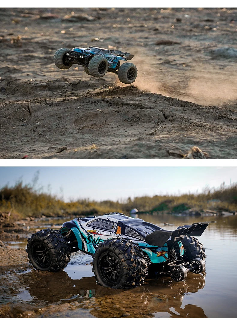 High Speed RC Car 1/16 4x4 Remote Control Brushless Vehicle 2.4G 4WD Electric Off-Road Drift Crawler Toys for Children