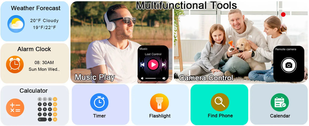 Smart Watch- IP68 Waterproof Fitness Smart Watch