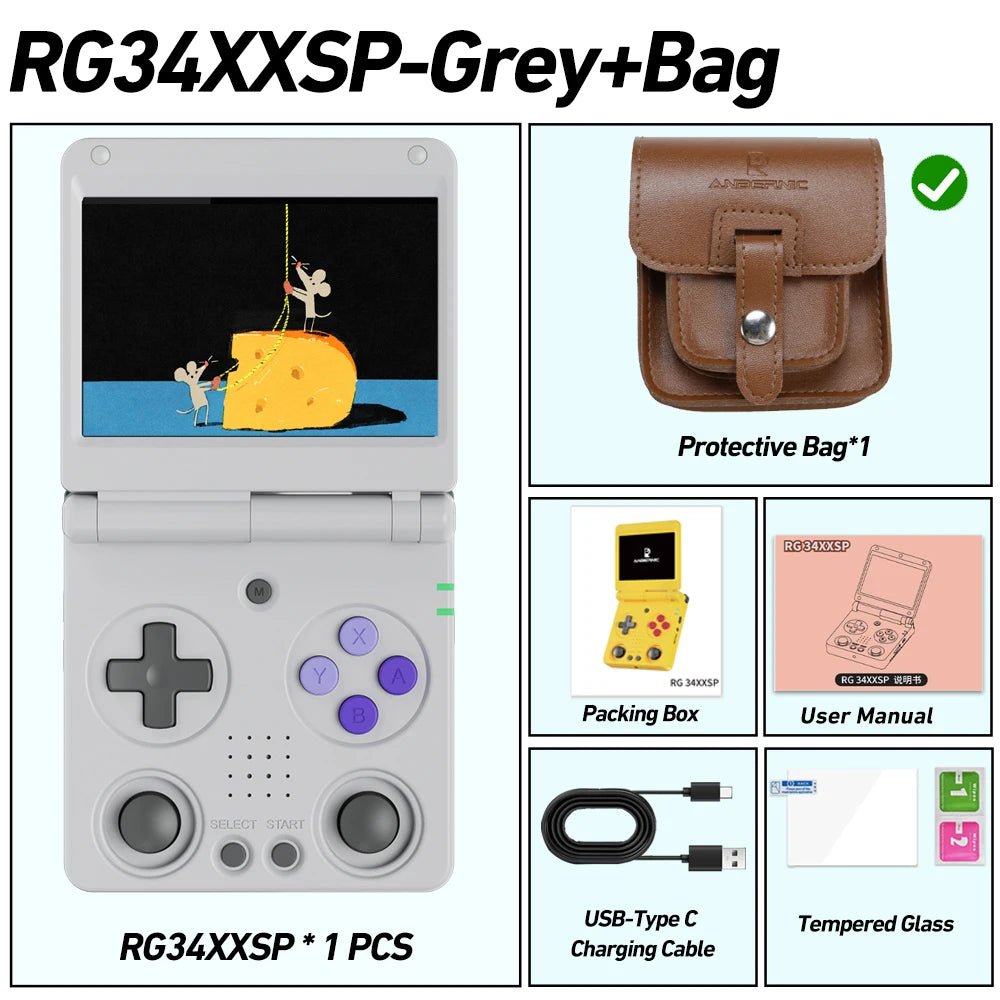 Anbernic RG34XXSP- Handheld Game Console