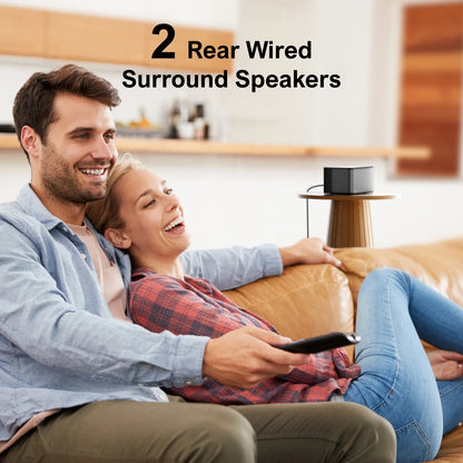 ULTIMEA Poseidon D80 7.1 Surround Soundbar with Dolby Atmos, Wireless Subwoofer&4 Speakers, Home Theater System with APP Control