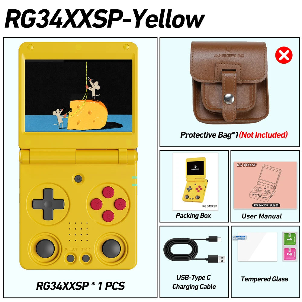 Anbernic RG34XXSP- Handheld Game Console