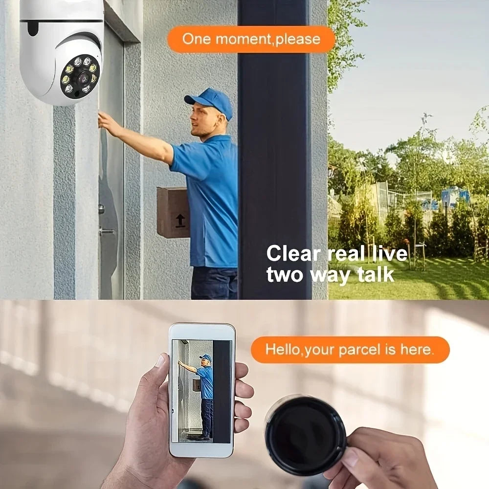 Light Bulb Security Cameras Outdoor Wireless WiFi Camera 5GHz