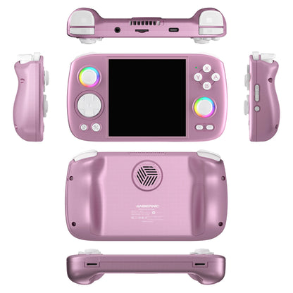 ANBERNIC RG Cube Retro Handheld Game Console 64bit Android 13 T820 3.95 Inch IPS Screen Hall Joystick RGB lighting effect
