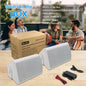 Herdio 6.5" 400W 2PCS Indoor Outdoor Waterproof Bluetooth Speakers Wall Mount Speakers