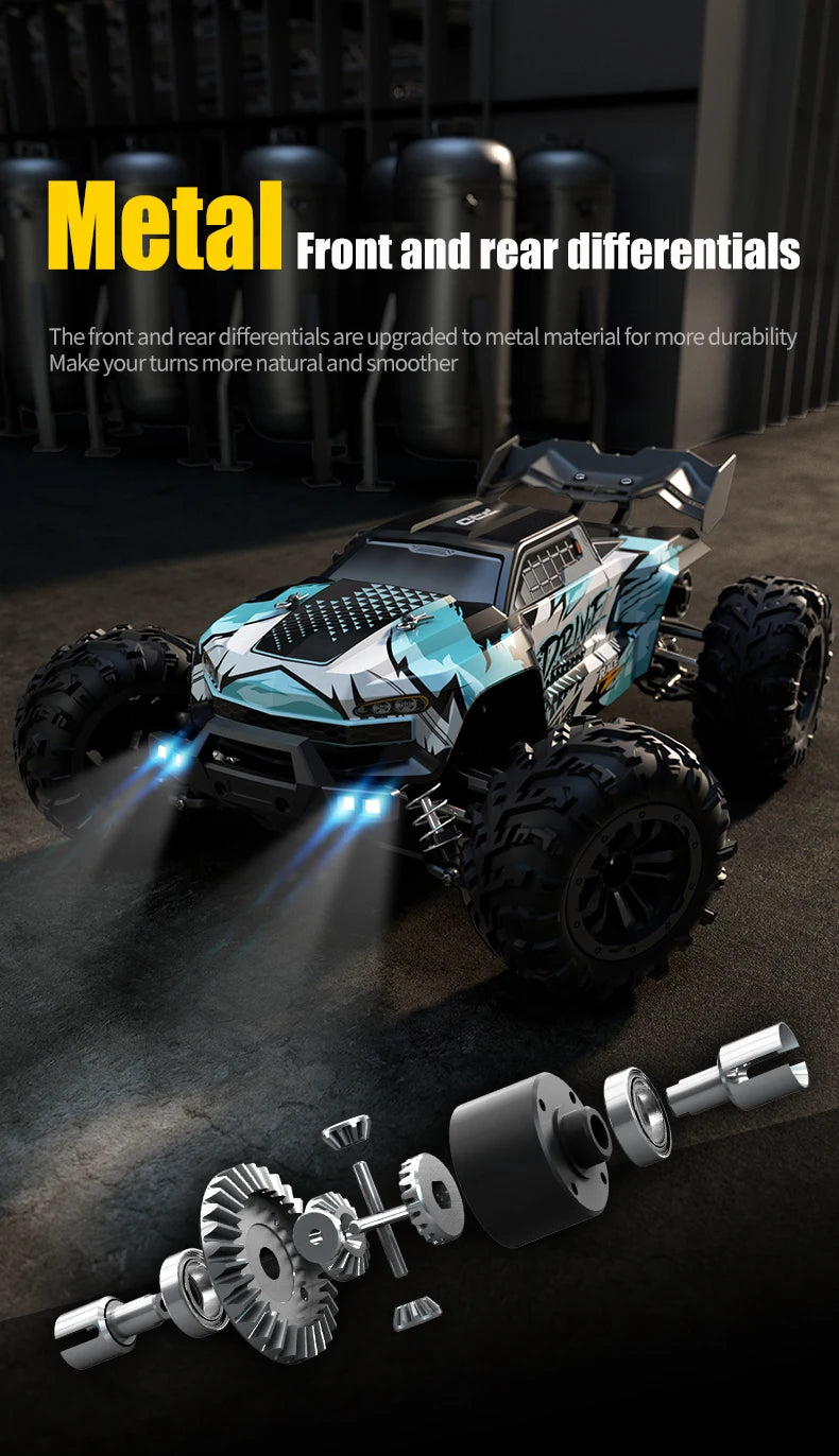 High Speed RC Car 1/16 4x4 Remote Control Brushless Vehicle 2.4G 4WD Electric Off-Road Drift Crawler Toys for Children