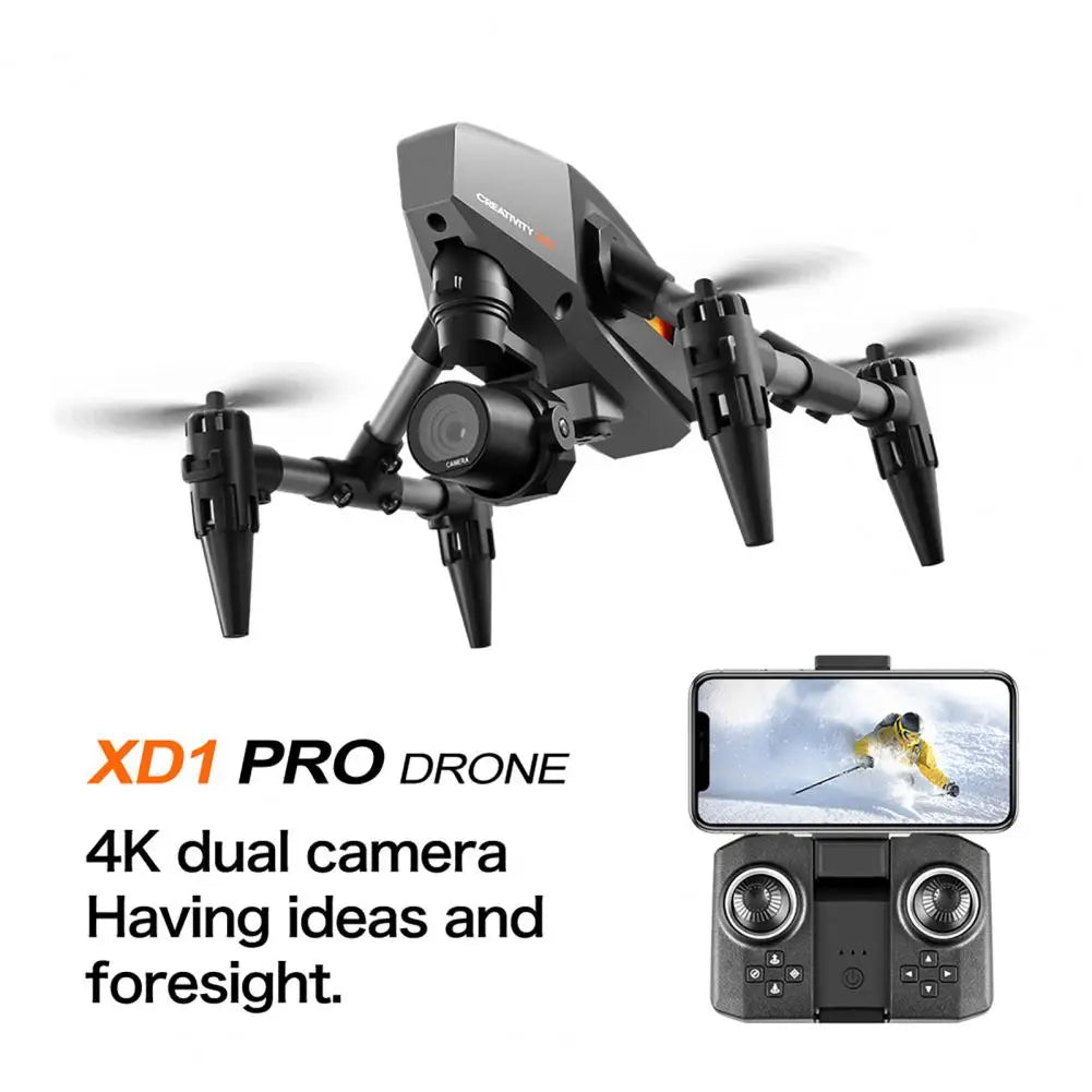Foldable Remote Control Drone with 4K Dual Cameras