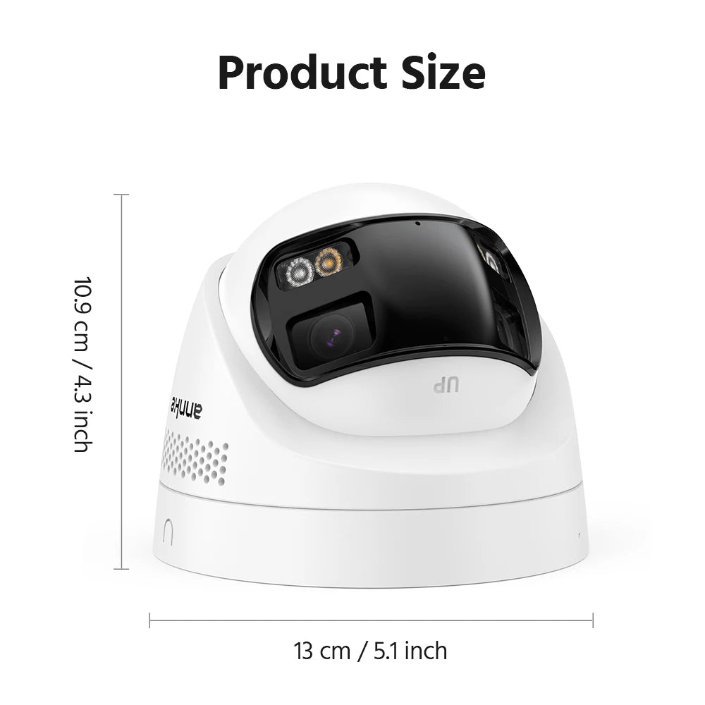 ANNKE 4K 8MP POE Surveillance Camera Dual Lens outdoor POE camera