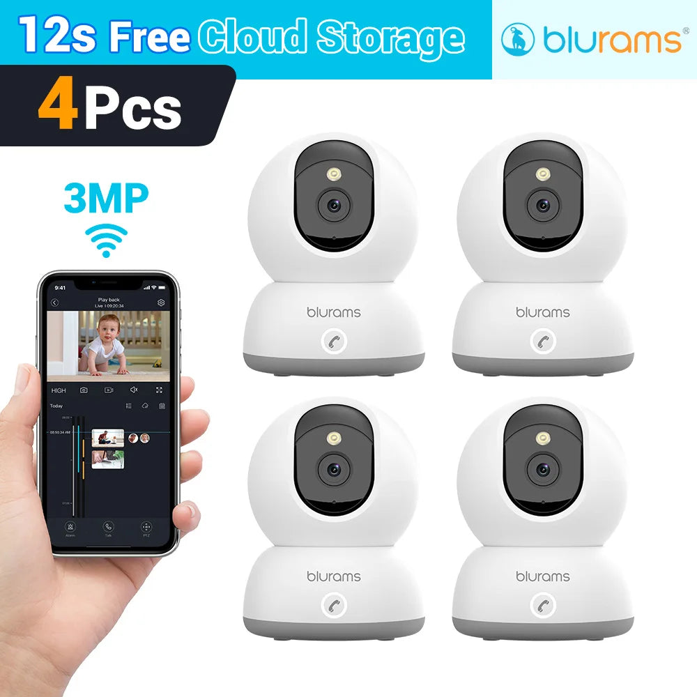 Baby Monitor Camera 2K HD Home Security Camera with Motion Detection and Two-Way Audio