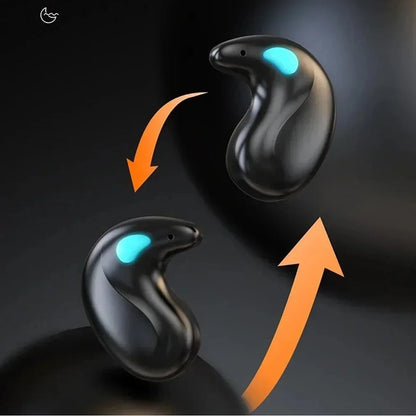 BT 5.3 Stereo Headphones Touch Control Sense-Free Micro Sleep Earbuds Open Ear Headsets for Running Fitness Learning Accessories