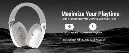 ATTACK SHARK L80 Ultra-Light Tri-Mode Gaming Headset Lightweight Wireless Gaming Headset for PC/PS4/PS5/Switch/Xbox