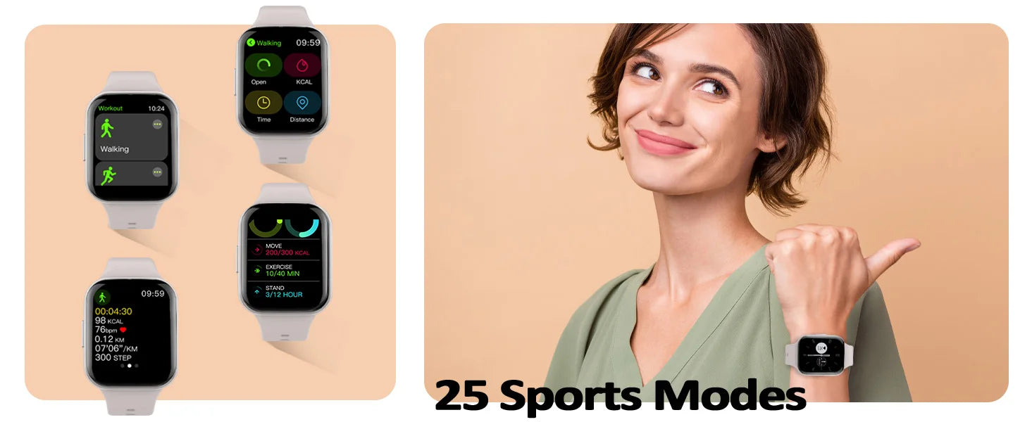 Smart Fitness Watch For Men & Women