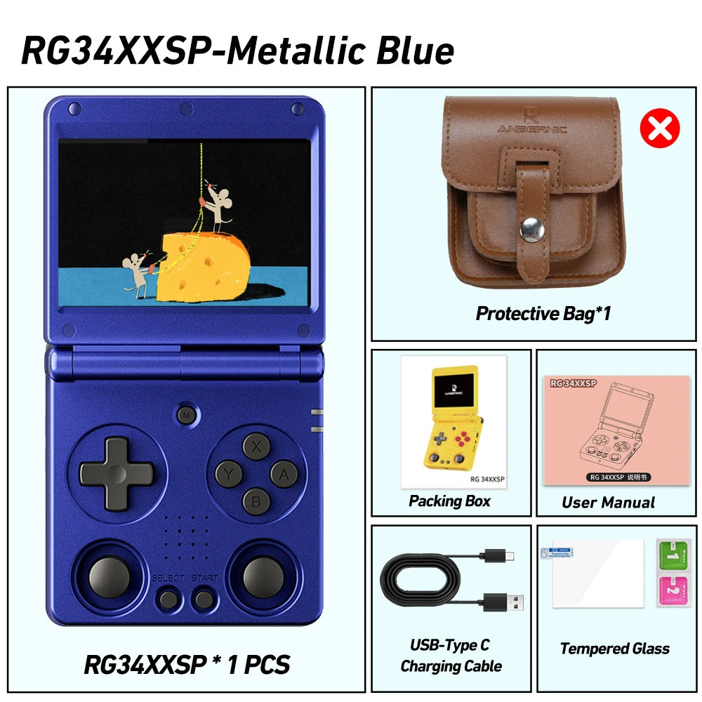 Anbernic RG34XXSP- Handheld Game Console