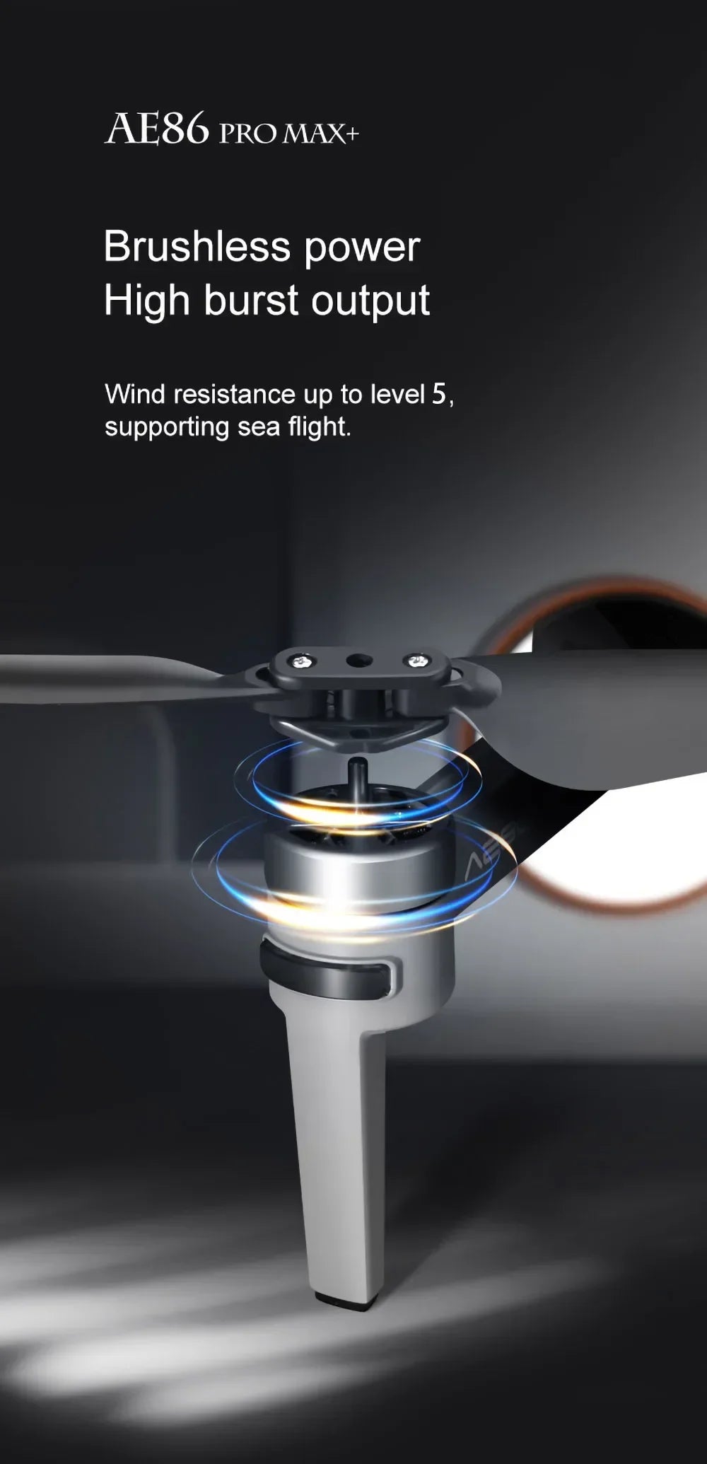 Professional Drone AE86 PRO MAX- Dual Camera GPS Obstacle Avoidance Drone with LED Screen