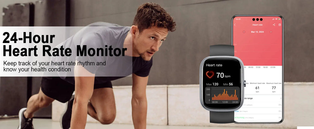 Smart Watch- IP68 Waterproof Fitness Smart Watch