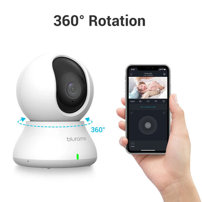 Baby Monitor Camera 2K HD Home Security Camera with Motion Detection and Two-Way Audio