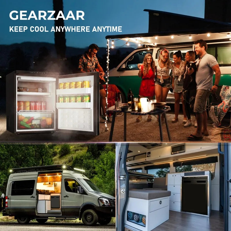 Campervan 12V Fridge 65L Low Power Cooling Compressor Camping Fridge